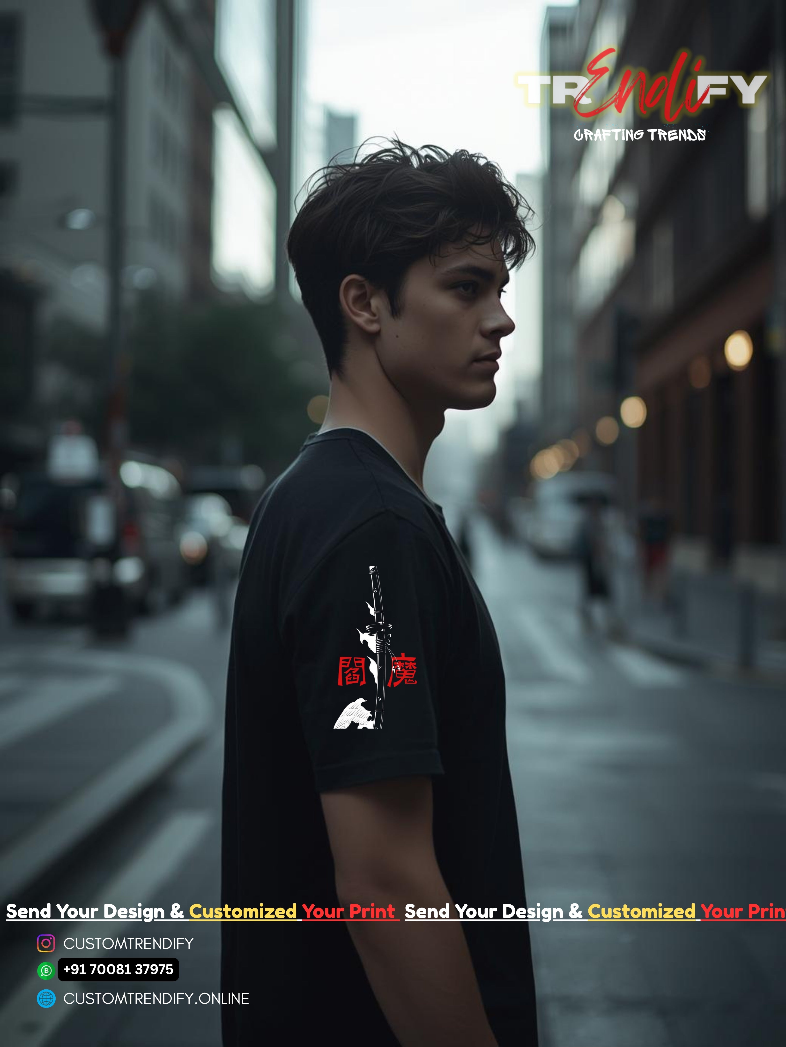 Tanjiro Anime Graphic T-Shirt / Demon Slayer T-Shirt | Custom Trendy Streetwear