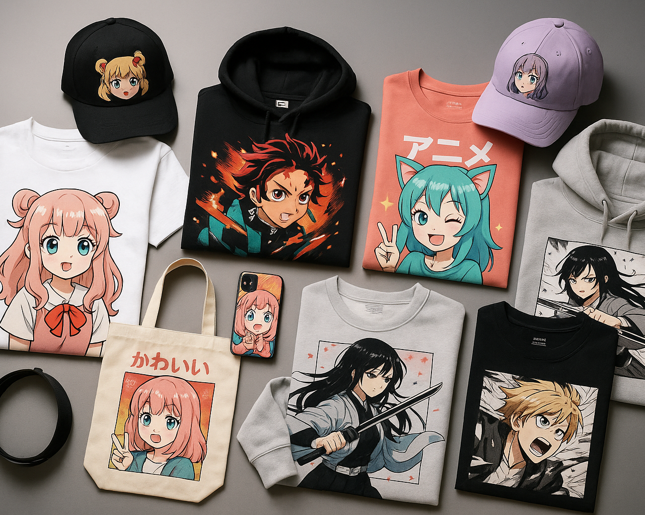 WE ANIME CUSTOMIZED PRINT ON ALL DAILY FASHOINABLE 